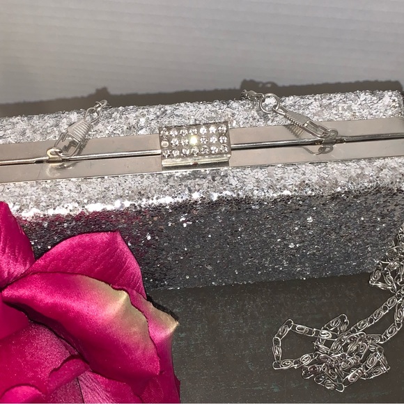 Silver Cocktail Box Purse By Camilla - Picture 2 of 16